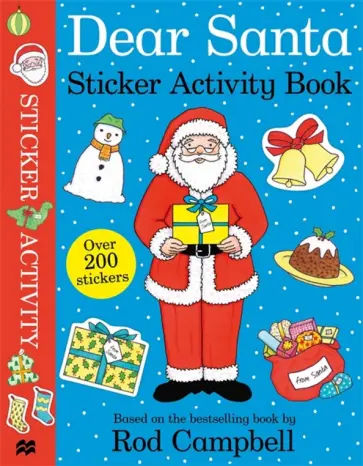 Rod Campbell - Dear Santa Sticker Activity Book обложка книги