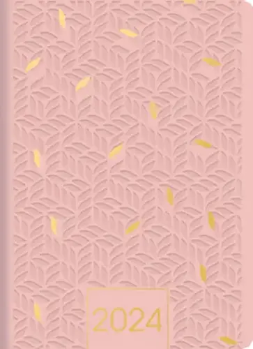 Ежедневник датированный на 2024 год Gallery. Пудровый, 176 листов, А5 обложка книги