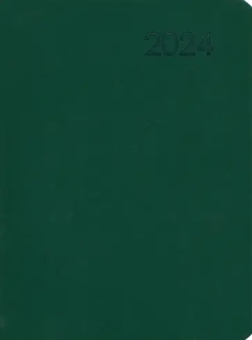 Ежедневник датированный на 2024 год Paragraph. Зеленый, 176 листов, А6 обложка книги
