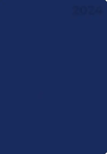 Ежедневник датированный на 2024 год Paragraph. Синий, 176 листов, А6 обложка книги