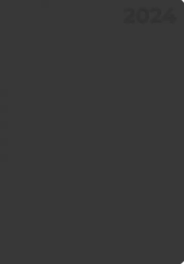 Ежедневник датированный на 2024 год Paragraph. Черный, 176 листов, А6 обложка книги