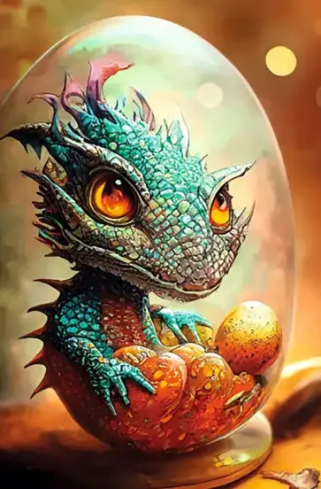 Книга для записей Дракон, 80 листов, А5, клетка обложка книги