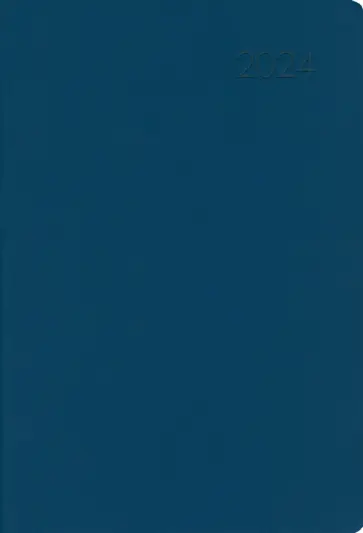 Ежедневник датированный на 2024 год Paragraph. Синий, 176 листов, А5 обложка книги
