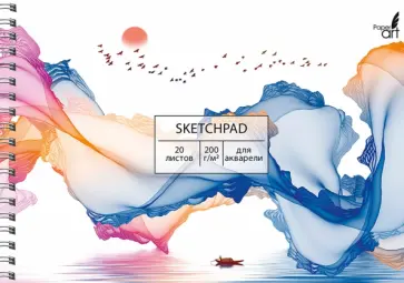 Скетчпад для акварели Акварель, 20 листов, А5 Скетчпад для акварели Акварель, 20 листов, А5 обложка книги