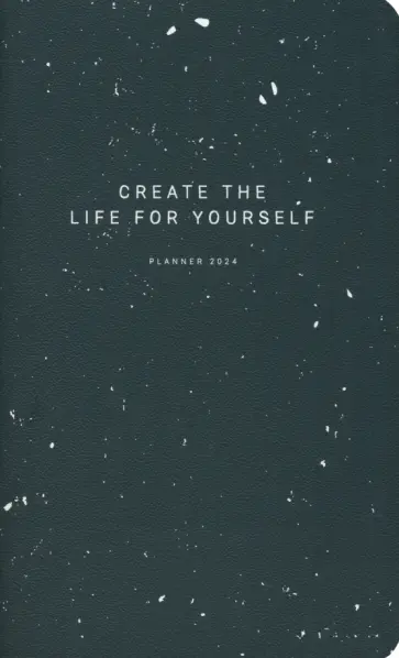 Планнер датированный на 2024 год Terrazzo, черный, 32 листа обложка книги