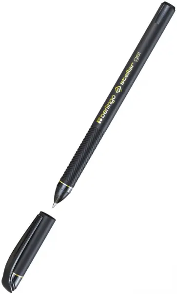 Ручка гелевая Stellar Gel, черная обложка книги