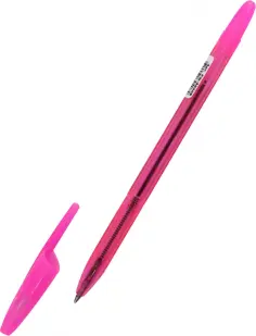 Ручка шариковая 555, синяя, в ассортименте, неоновый микс обложка книги