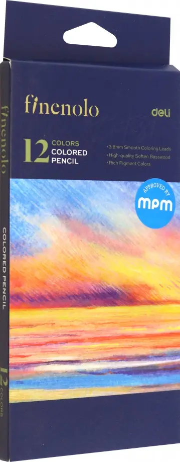 Карандаши цветные Finenolo, 12 цветов обложка книги