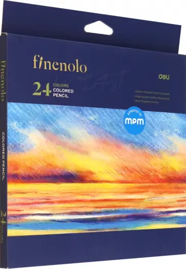 Карандаши цветные Finenolo, 24 цвета обложка книги