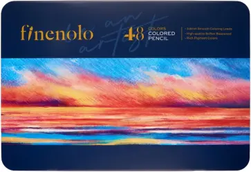 Карандаши цветные Finenolo, 48 цветов обложка книги