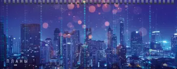 Планинг недатированный Ночной город, 56 листов обложка книги