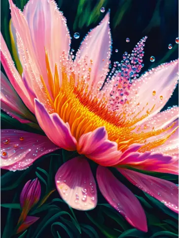 Тетрадь для конспектов Яркий цветок, 96 листов, А4, клетка обложка книги