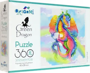 Пазл-360 Радужный дракон обложка книги