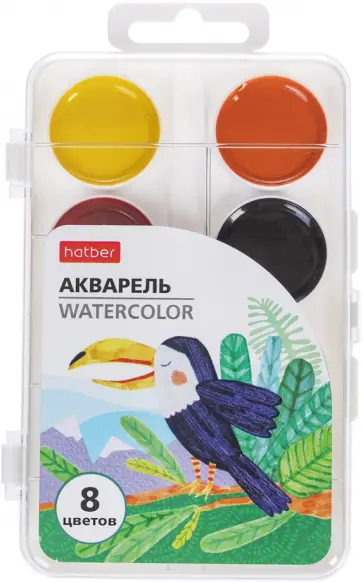 Акварель медовая полусухая Colora, 8 цветов Акварель медовая полусухая Colora, 8 цветов обложка книги