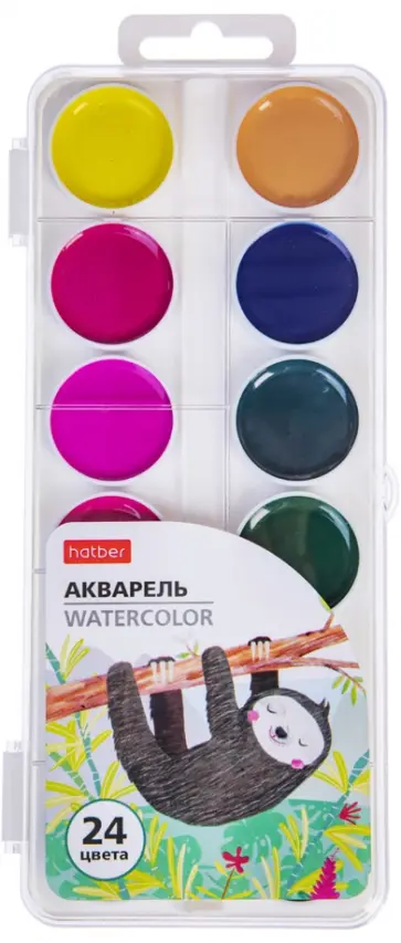 Акварель медовая полусухая Colora, 24 цвета Акварель медовая полусухая Colora, 24 цвета обложка книги