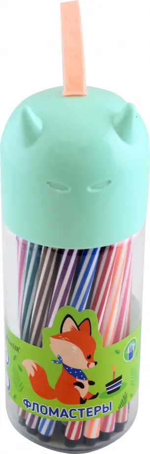Фломастеры Лисенок, 36 цветов обложка книги