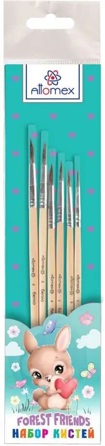 Набор кистей Forest Friends, белка, 6 шт Набор кистей Forest Friends, белка, 6 шт обложка книги
