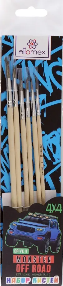 Набор кистей Offroad Monster, белка, 6 шт Набор кистей Offroad Monster, белка, 6 шт обложка книги