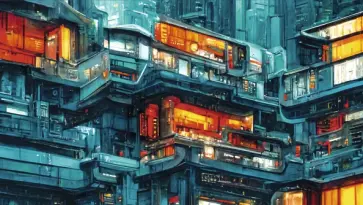 Планинг карманный недатированный Город будущего, 64 листа обложка книги