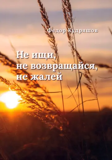 Федор Кудряшов - Не ищи, не возвращайся, не жалей обложка книги