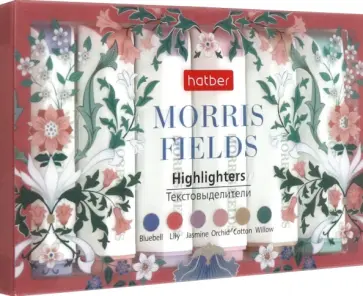 Набор текстовыделителей Morris Fields, 6 цветов обложка книги