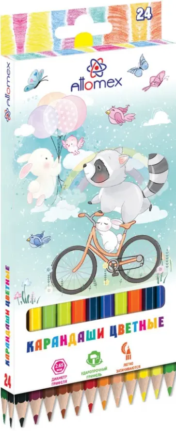 Карандаши цветные Zoo, 24 цвета обложка книги