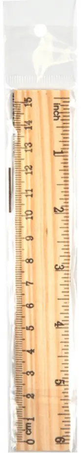 Линейка деревянная, 15 см обложка книги