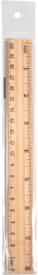 Линейка деревянная, 20 см обложка книги