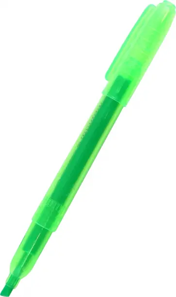 Маркер-выделитель, зеленый обложка книги