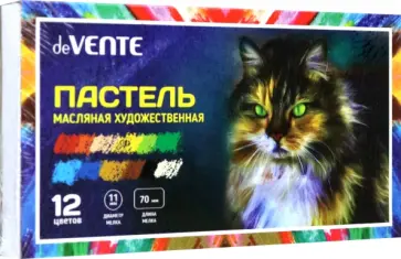 Пастель масляная утолщенная, 12 цветов обложка книги