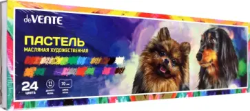 Пастель масляная утолщенная, 24 цвета обложка книги