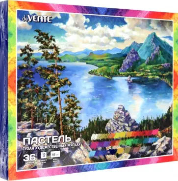 Пастель сухая мягкая, 36 цветов обложка книги