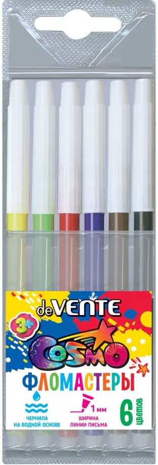 Фломастеры Cosmo, 6 цветов Фломастеры Cosmo, 6 цветов обложка книги