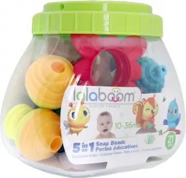 Конструктор с бусинами-животными, 21 предмет обложка книги