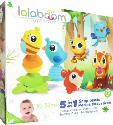 Набор с бусинами-животными, 25 предметов обложка книги