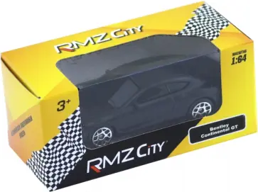 Машина The Bentley Continental GT, черная обложка книги