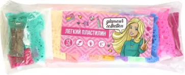 Легкий пластилин Гламур, 12 цветов Легкий пластилин Гламур, 12 цветов обложка книги