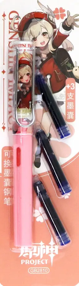 Перьевая ручка Аниме, синяя, в ассортименте обложка книги