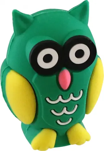 Точилка и ластик Сова, в ассортименте обложка книги