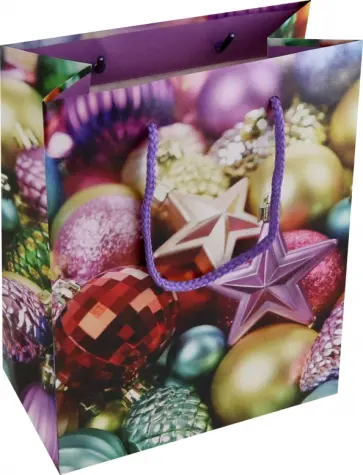 Пакет новогодний ламинированныйъ обложка книги