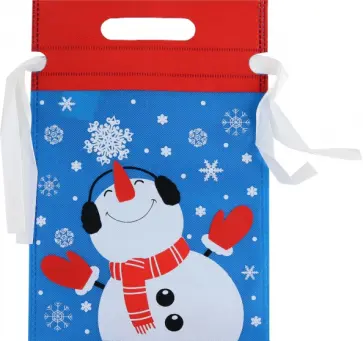 Мешочек Снеговик, 20*30см обложка книги