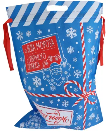 Мешочек С новым годом!, 40*56см обложка книги