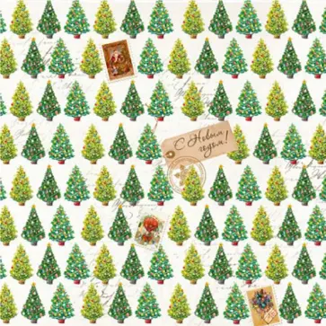 Бумага оберточная Елочки обложка книги