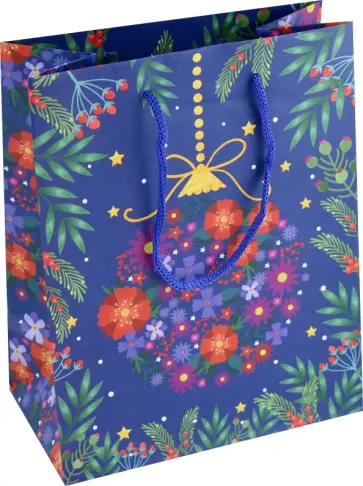 Пакет подарочный Шар елочный обложка книги