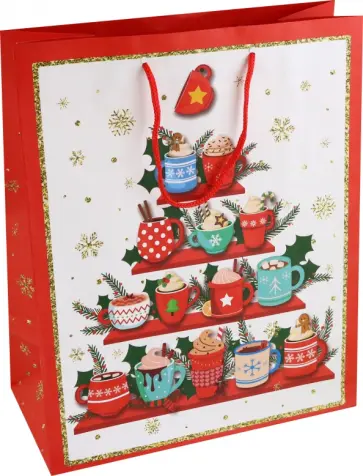 Пакет подарочный Кружки обложка книги