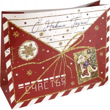 Пакет подарочный Письмо обложка книги