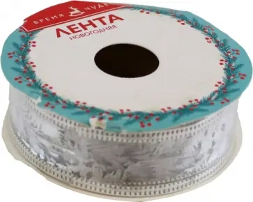 Лента Серебряный орнамент обложка книги