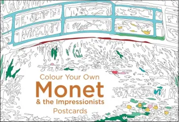 Colour Your Own Monet &amp; the Impressionists. Postcards