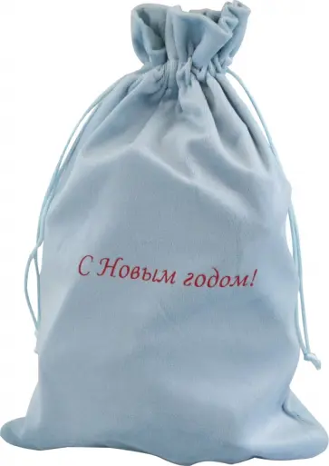 Мешочек из бархата, голубой обложка книги