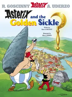 Rene Goscinny - Asterix and The Golden Sickle. Комикс обложка книги